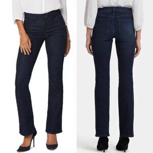 NOT YOUR DAUGHTERS JEANS NYDJ Barbara Bootcut Jeans Dark Wash Five Pocket sz 10